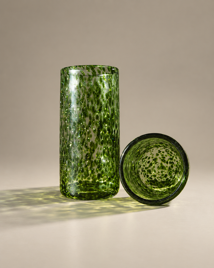 SHIMMERING MOSS highballs shown as a pair — sold individually